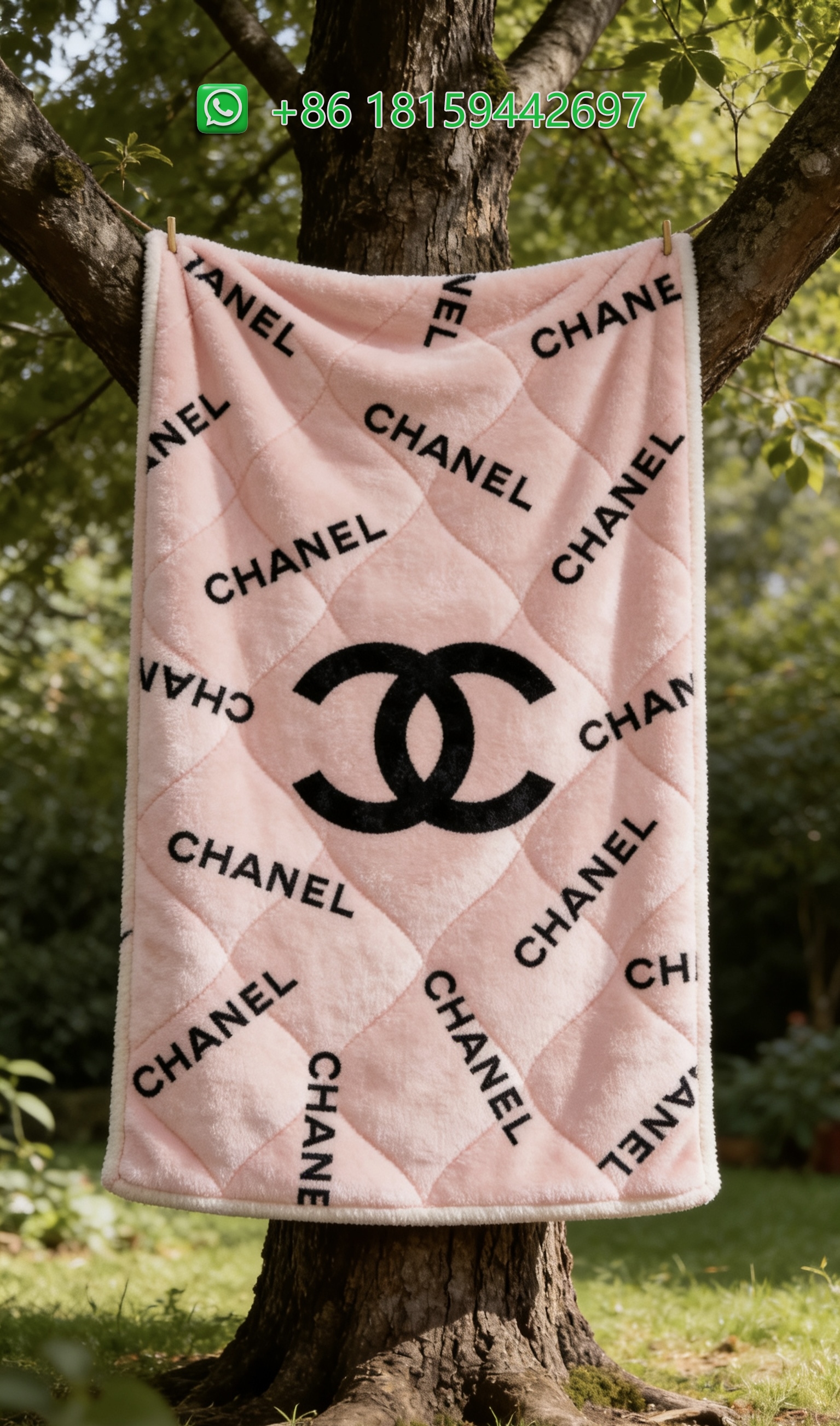 Chanel Throw Blankets